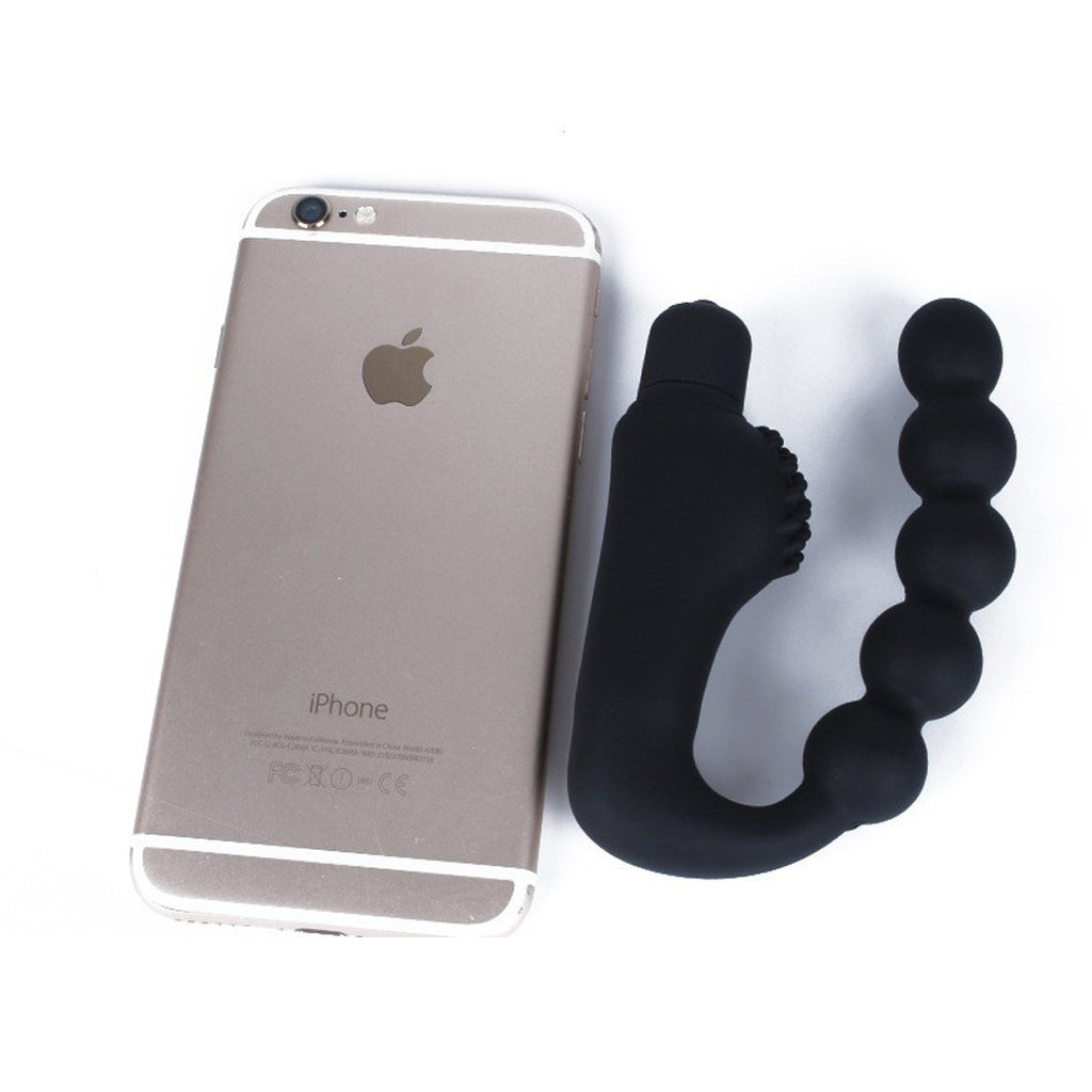 Massager prostate silicone avec fonction vibration - Design ergonomique flexible