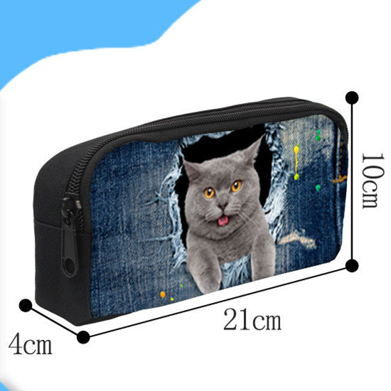Cusomtized Pattern Pencil Case mode Papeterie Sac en toile Sac en stylo