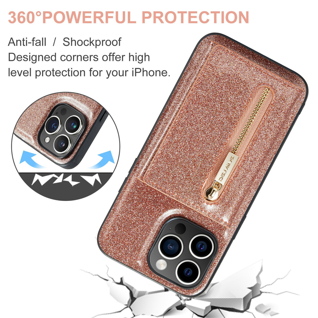 Porte-cartes magnétiques Étui de protection pour téléphone Étui en cuir