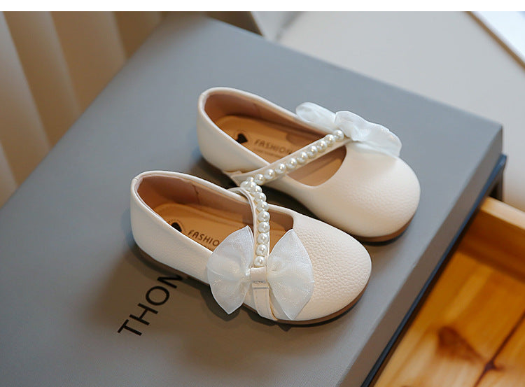 White Pearl Petite fille Bébé Princesse Chaussures