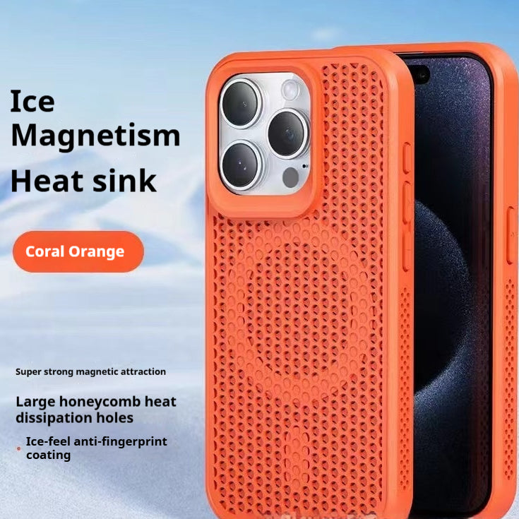 Cas simple de téléphone magnétique en nid d'abeille