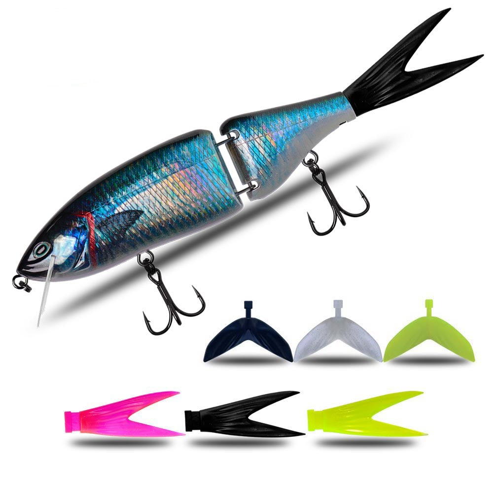 Luya flottant plusieurs sections Baignade Bait Brut Bait Hard Bait Basse Bâton de chien