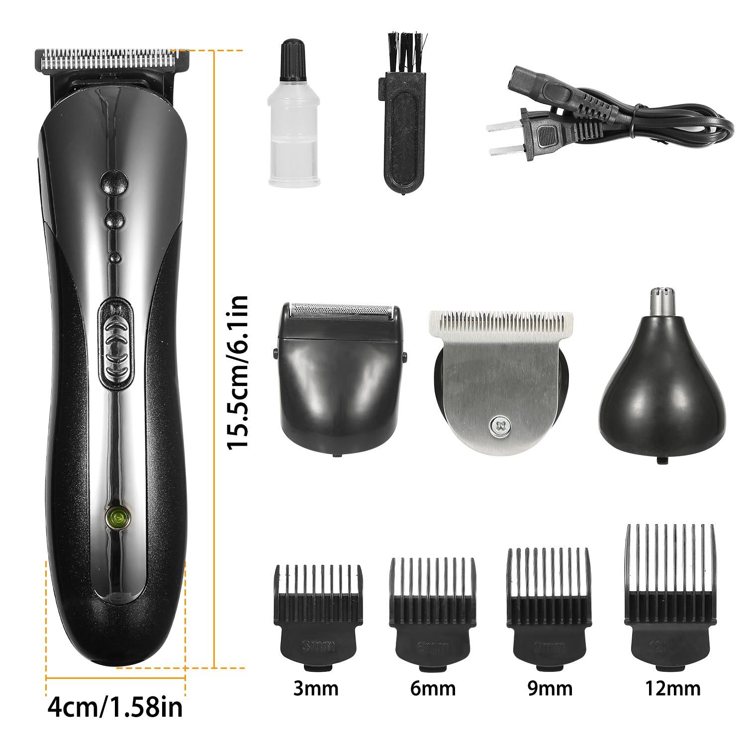 Hommes Électrique Clipper Trimmer Pour Père Jour Cadeau Rechargeable Barbe Rasoir Rasoir Nez