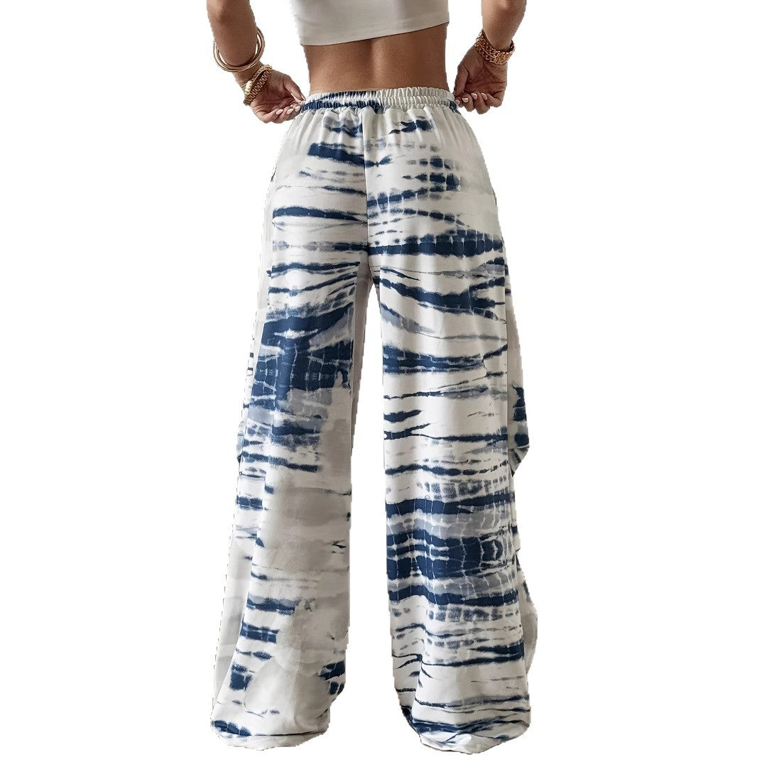 Pantalons en cuir mince imprimé pour femmes