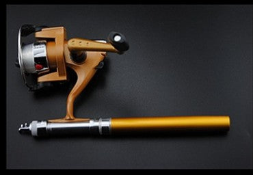 Pen mât costume Mini Mini roue tournante canne à pêche télescopique canne à pêche courte