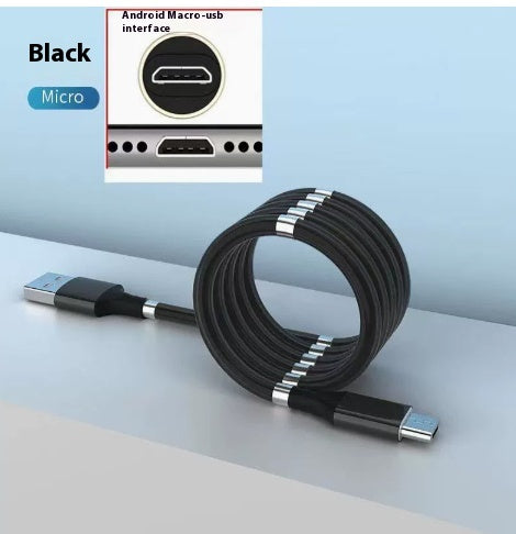 Cable de stockage de données de voyage magnétique portable Type-c