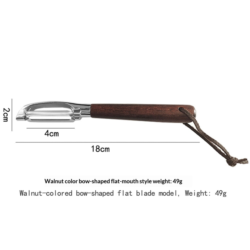 Peeler en acier inoxydable Acacia Wood