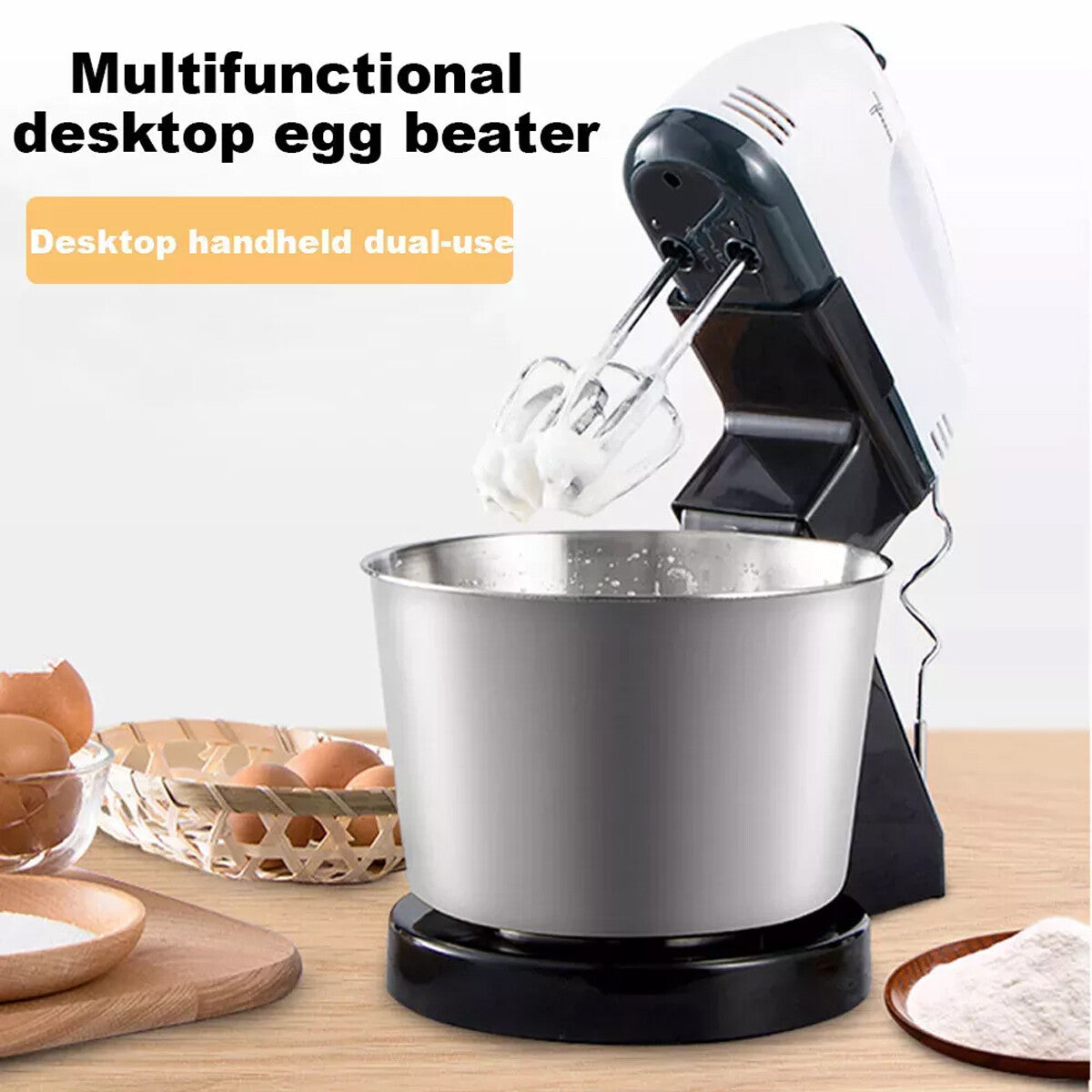Mélangeur de stand électrique de vitesse multifonctionnel mélangeur d'aliments et Kneader Dough avec bol de mélange