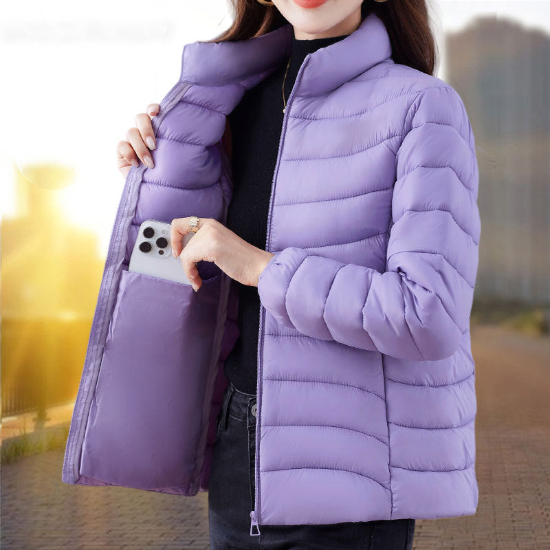 Femmes Coton rembourré manteau pour l'hiver Relaxed-fit Vêtements de dessus pour les personnes d'âge moyen