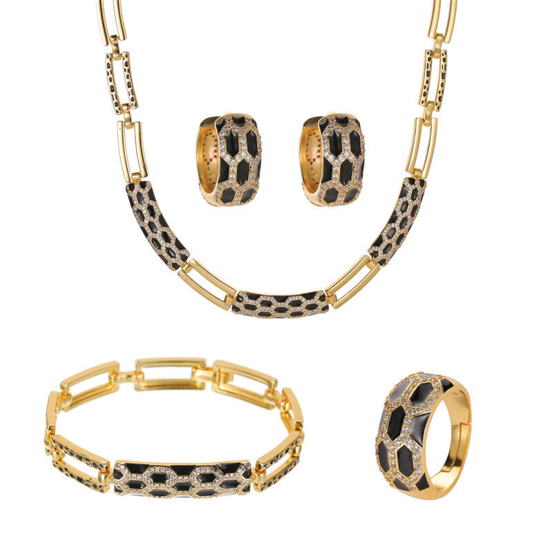 Collier boucle d'oreille style coréen