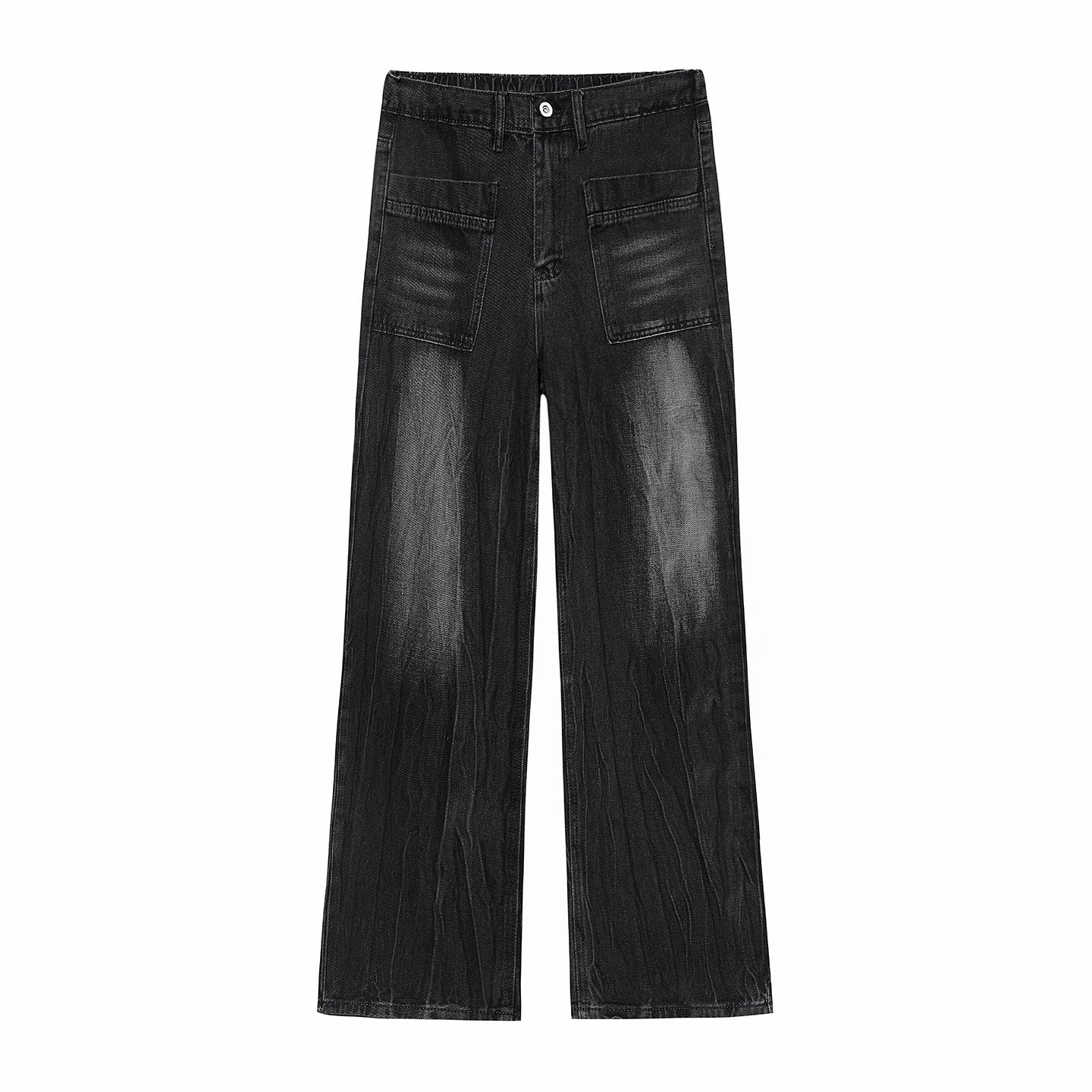 Arrivée Lightning-Stripe Droit-Leg Jeans Denim pour hommes