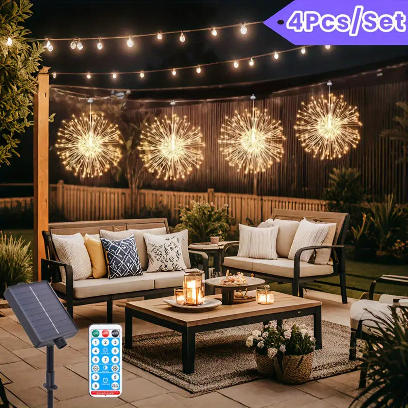 Lampe de feu de suspension à LED solaire pour le camping Canopy