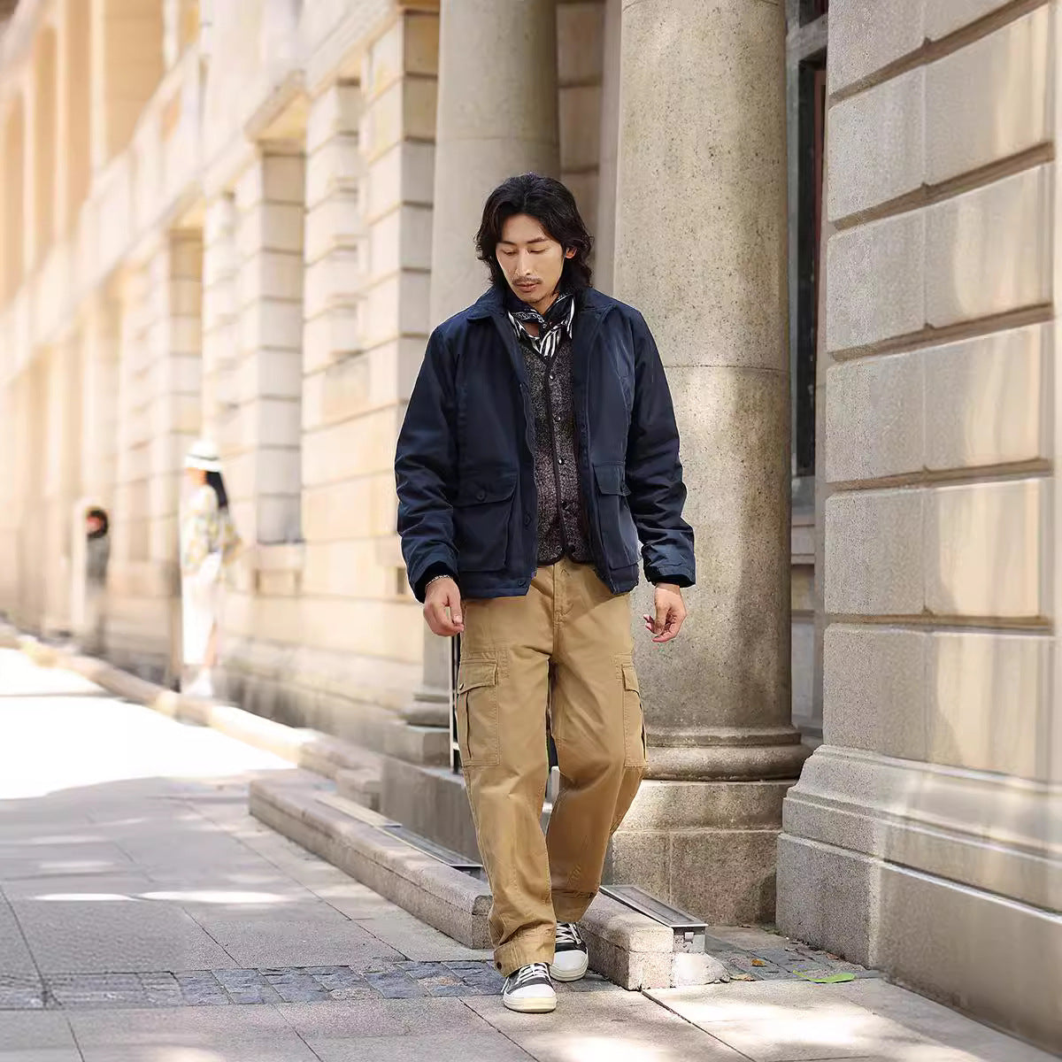 Veste rembourrée en coton extra épais de laine pour homme