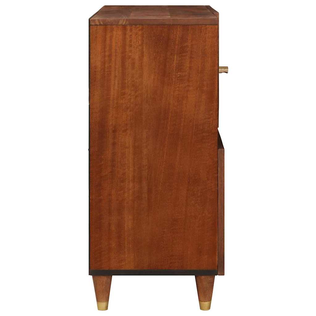 Buffet Brown 80 x 33,5 x 75 cm Tube et bois massif de mangue