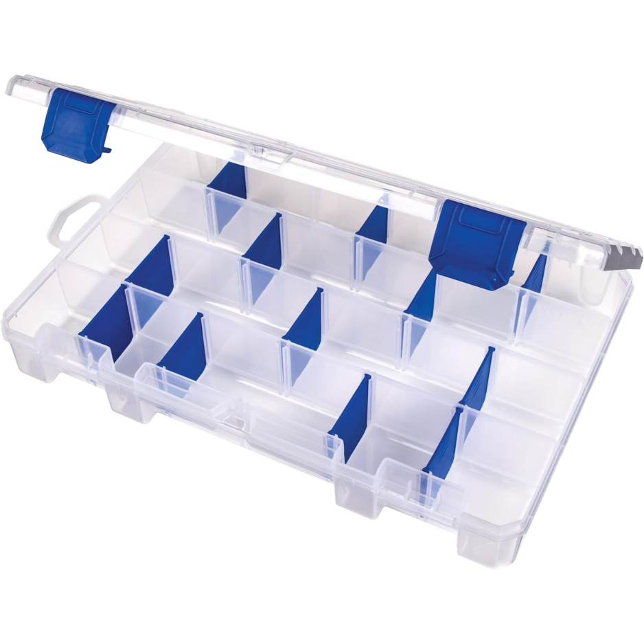 En extérieur Tuff Tainer pêche Tackle Box avec Zerust Anti Rust Dividers Clear Lure Organisez
