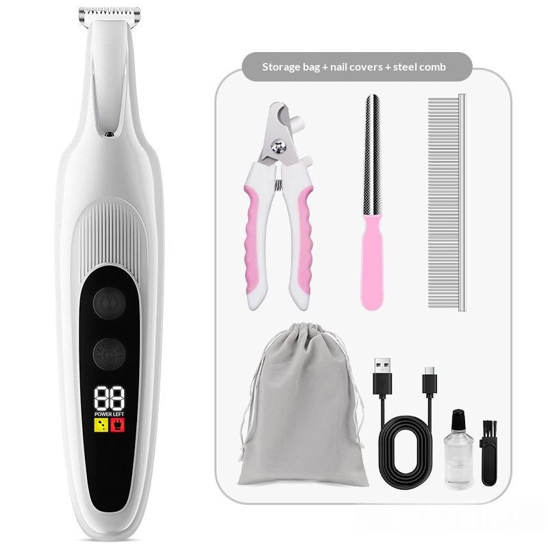 Clipper sans fil lavable à corps entiers pour animaux de compagnie à faible bruit