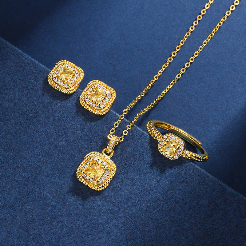 Bagues d'oreilles simples pour femmes Petits cubes de sucre