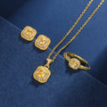 Bagues d'oreilles simples pour femmes Petits cubes de sucre