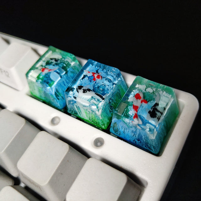 Captures de clés en résine Koi pour interrupteur Cherry Mx