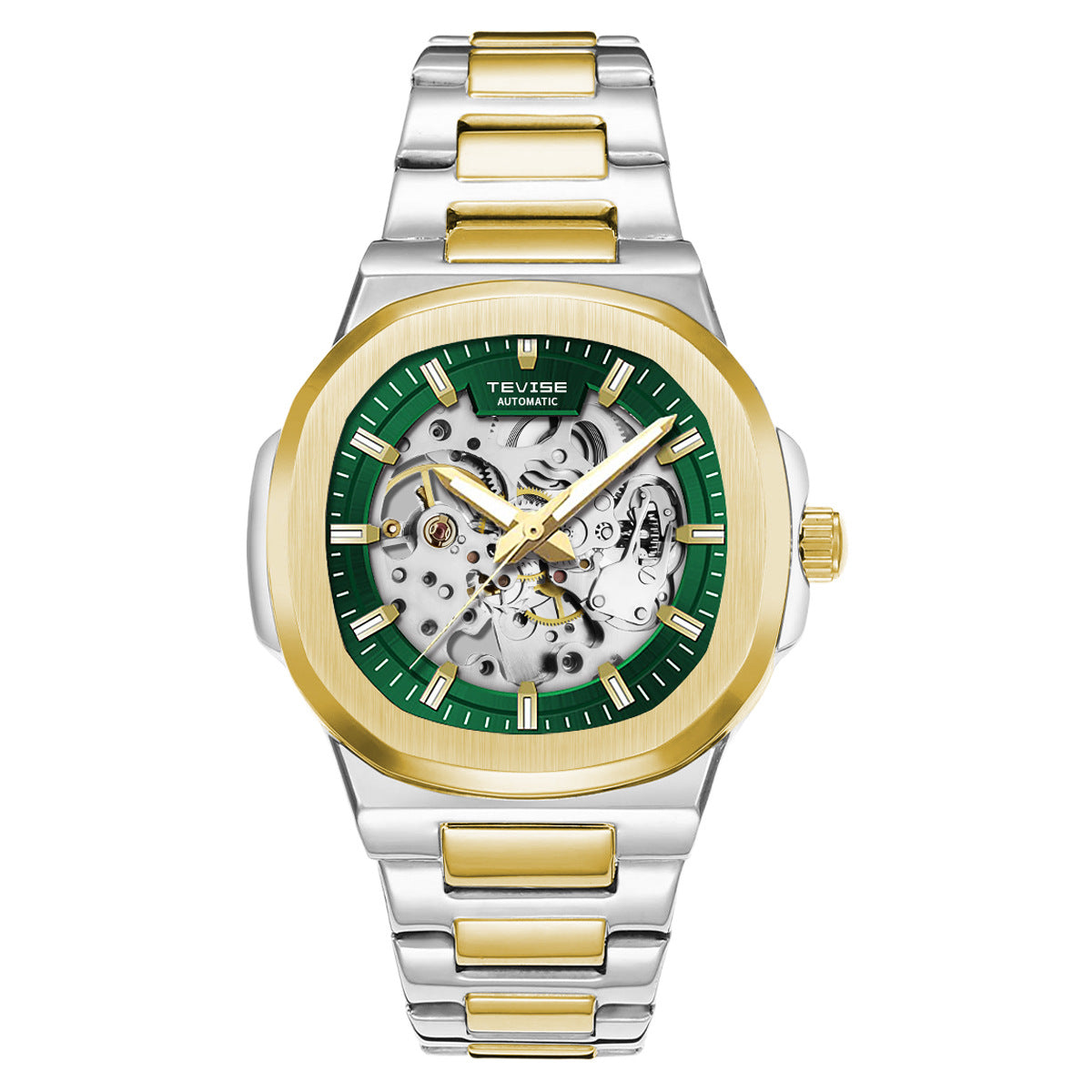 Large Hollow Automatic Luminous Waterproof Montre mécanique
