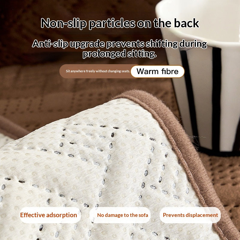 Coussin de canapé à rayures en velours néerlandais, antidérapant haut de gamme