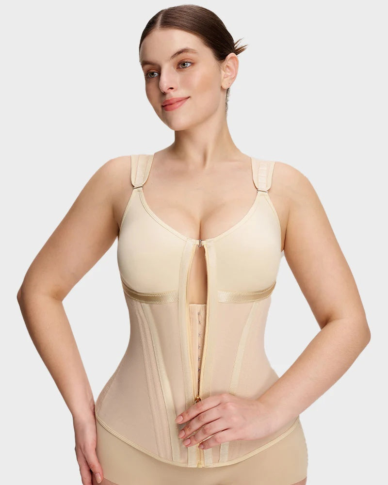 Double-Layer Tummy Control Waist Shaper Girdle avec Bra
