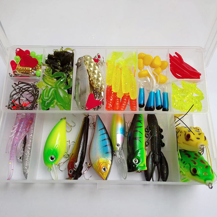 Lure Suit 142 pièces avec pinces de pêche Mino paillettes
