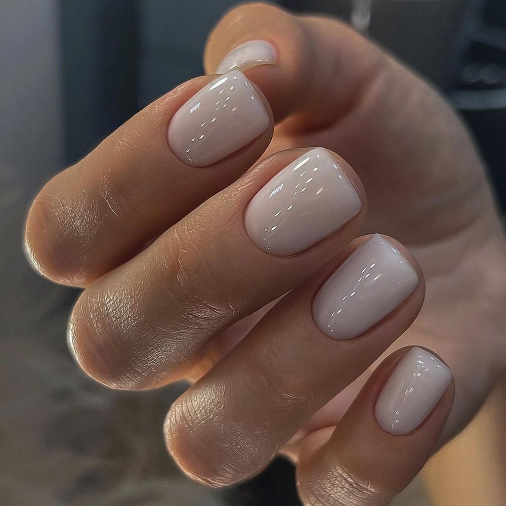 Solide-couleur Short-style Hand made Wearable Nails
