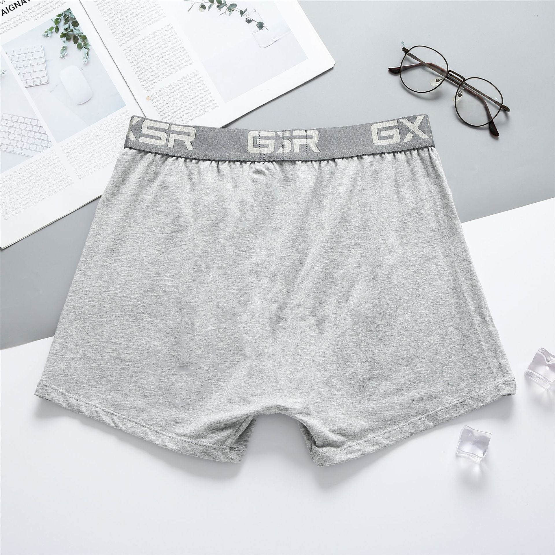 Pantalon à la maison pour hommes Pure coton taille basse Sous-vêtements respirants