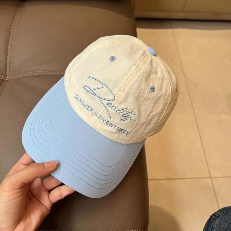 Style Instagram Brodé Lettre Patchwork Quick-dry Casquette de baseball