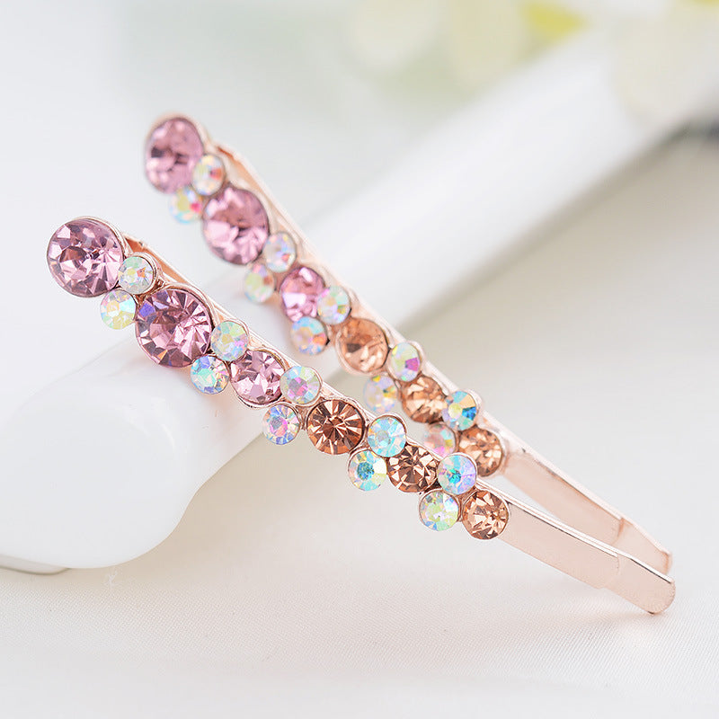 Shiny Strass Bow filles épingle à cheveux All-match avec Bangs Clip