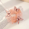 Accessoires de Cheveux de Butterfly pour femmes Mesh Pig Intestine Ring