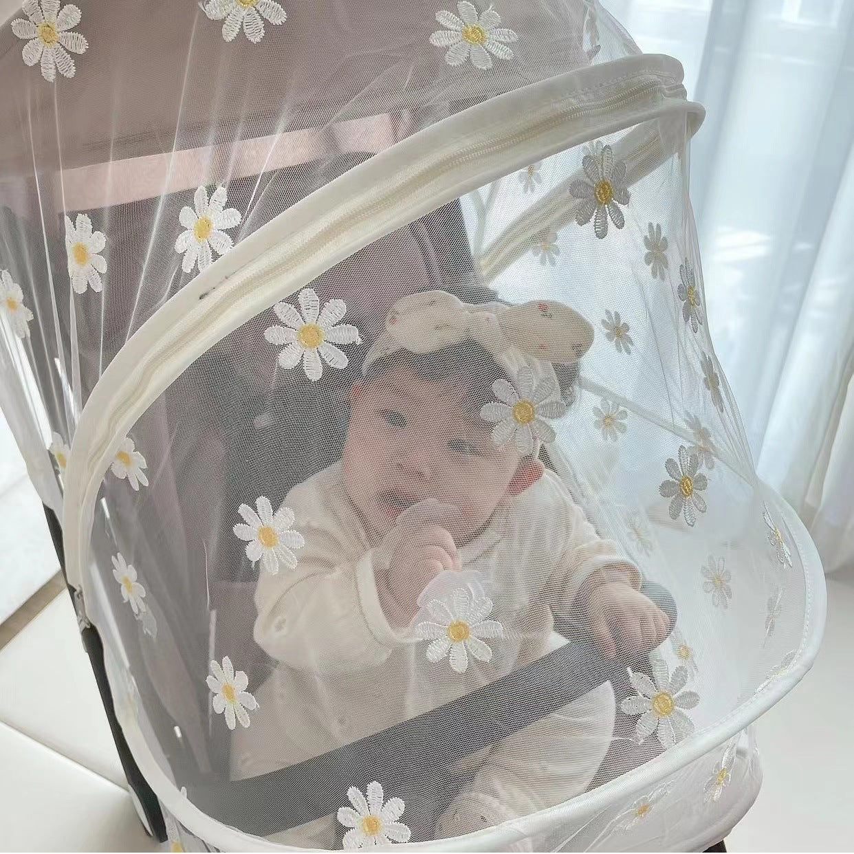 Infantile Mosquito Net Poussette pour bébé universelle de type complet respirant