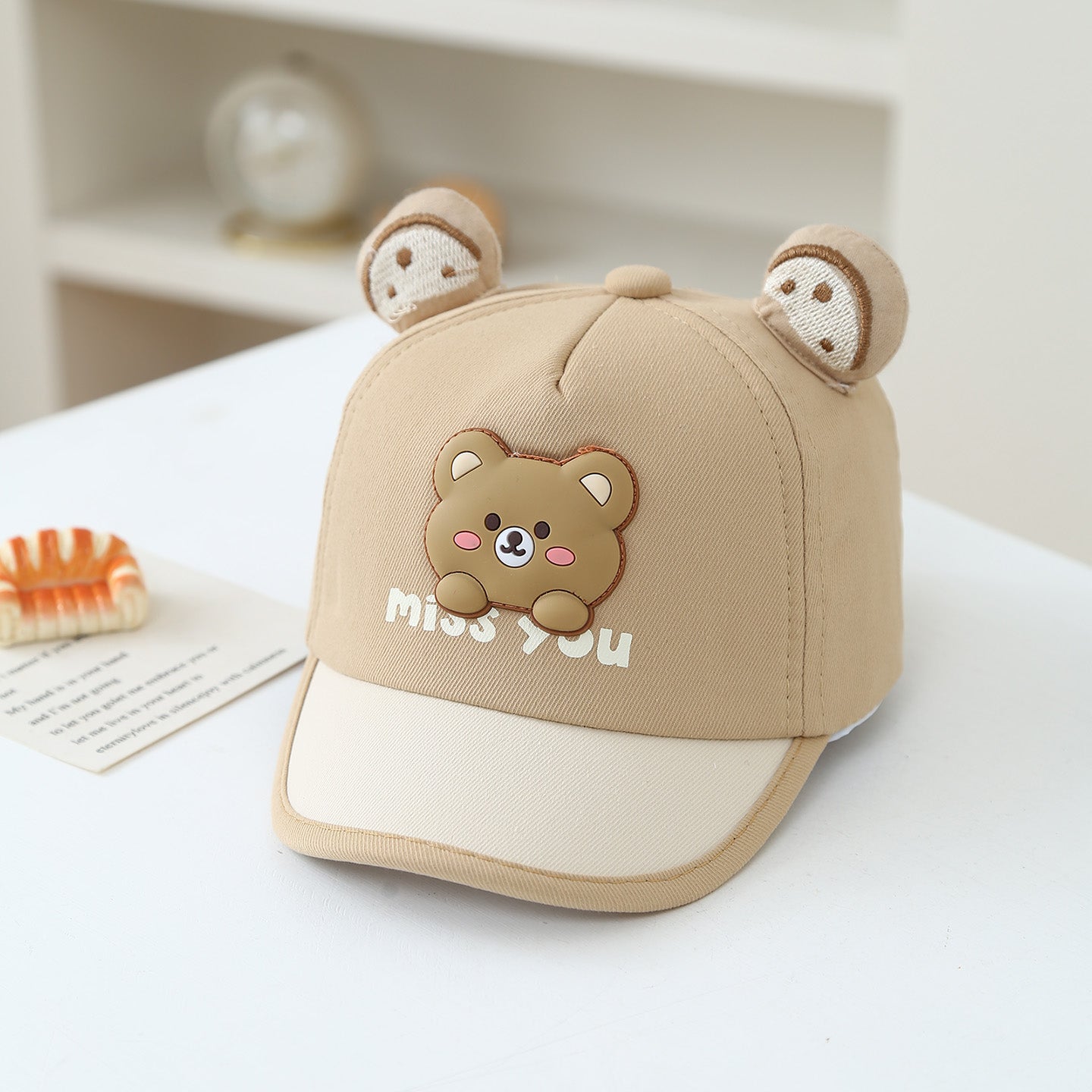 Summer Cartoon Mute Animal Lettre Casquette de baseball pour bébés de 3 à 18 mois