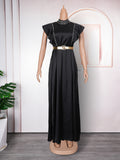 Banquet soirée mode élégant style Strass haute robe de taille