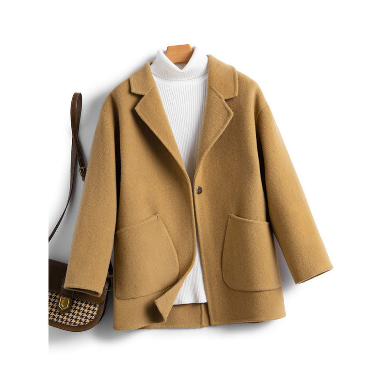Autumn Winter Arrival Double-Faced Wool Coat