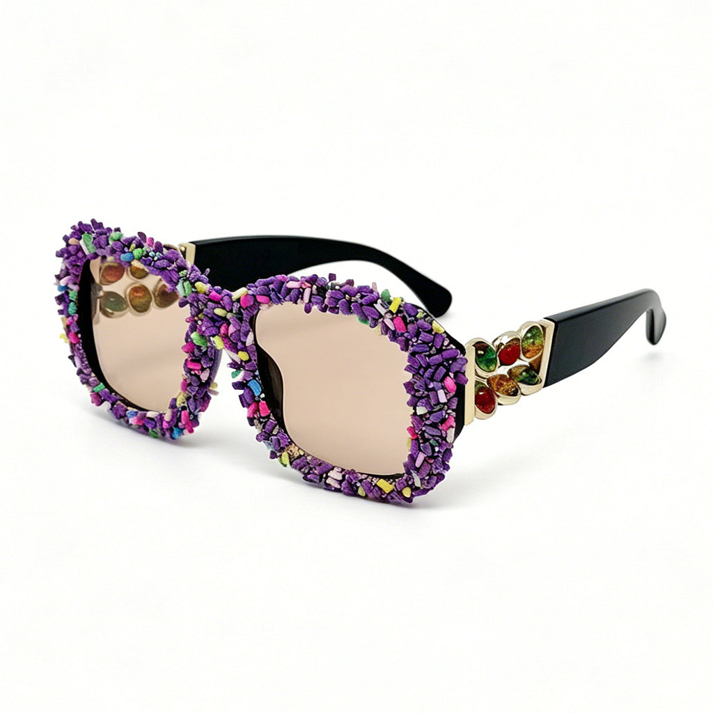 Lunettes de soleil à cadre carré Rasoirs polyvalents pour les vacances sur la plage