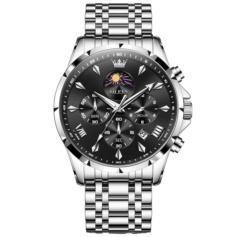 Montre Quartz masculine multifonctionnelle sport et loisirs