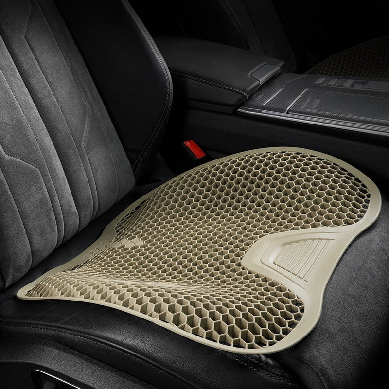 Coussin de siège de voiture ventilé et respirant en silicone à quatre dimensions