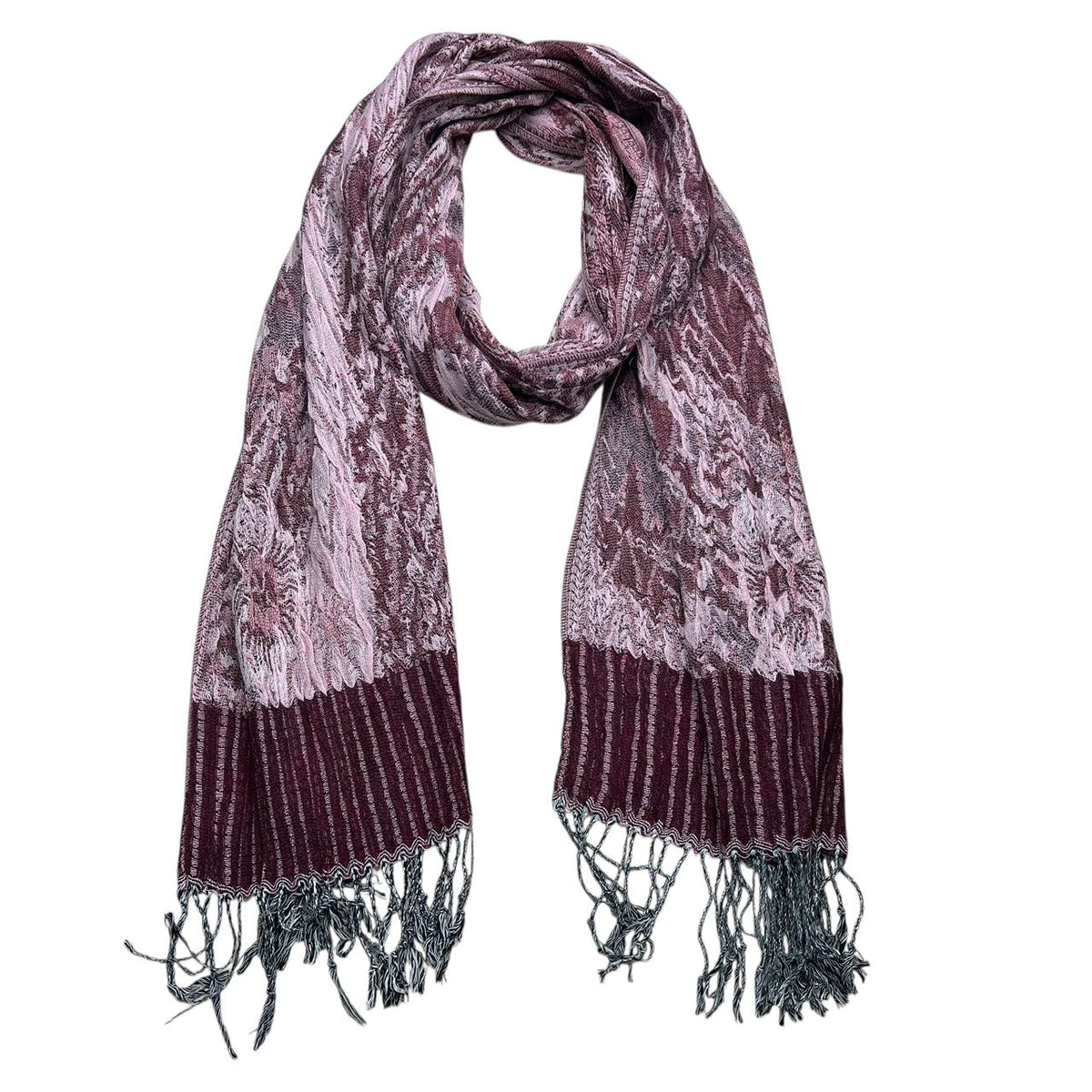 2pcs Glamour Dinner Accessory Rich Jacquard Texture Evening Light Jacquard Scarf