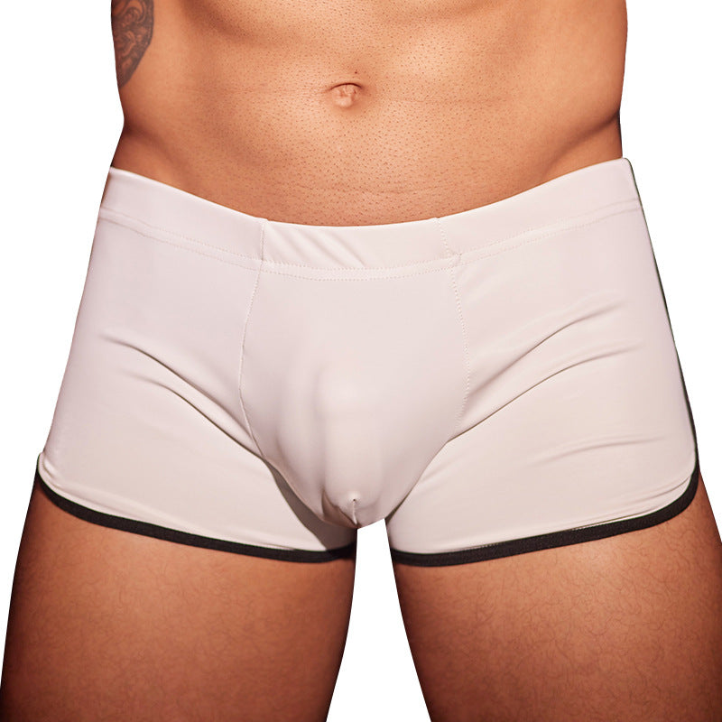 Slips de boxeur pour hommes Cuir Tendance sexy
