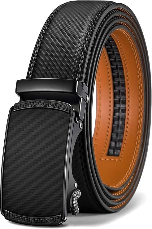 Ceinture en cuir pour hommes Cowhide polyvalente Automatic Buckle