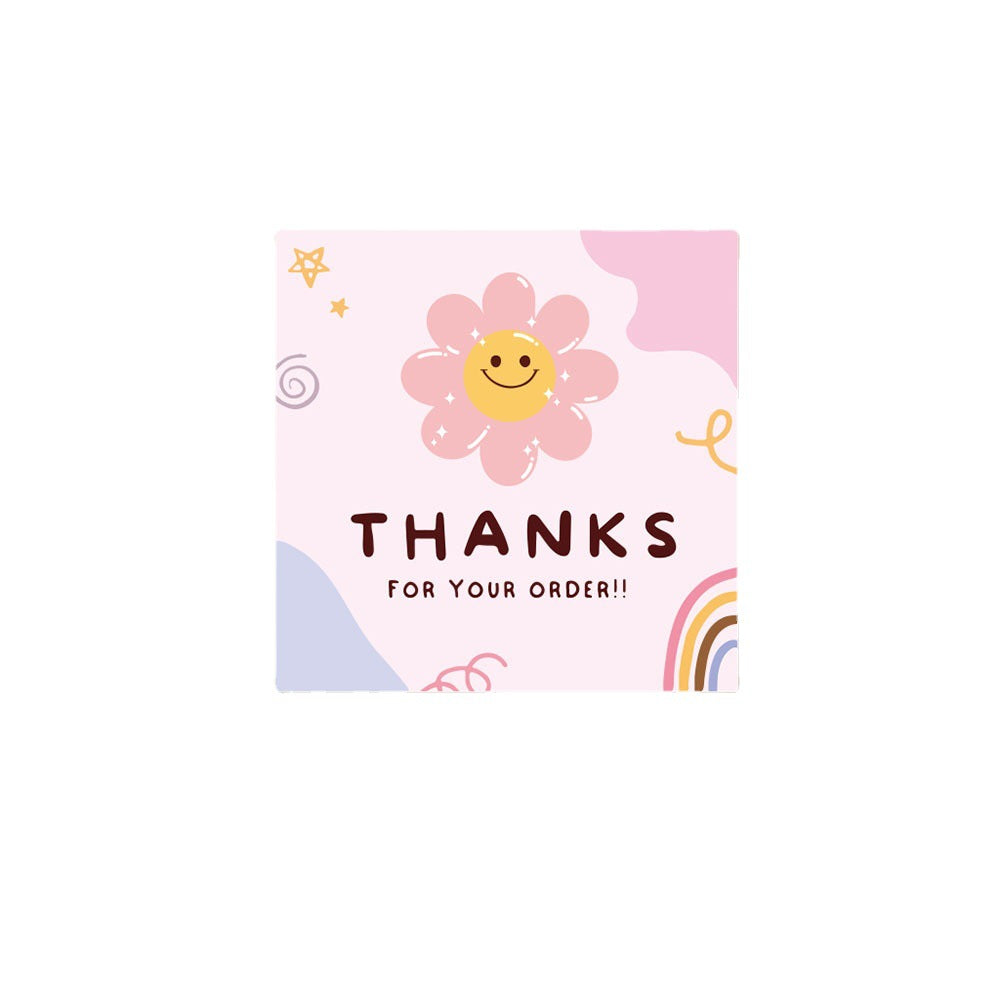 50 PcsPack Square Simple Carte de remerciement Coated Paper Business Cards