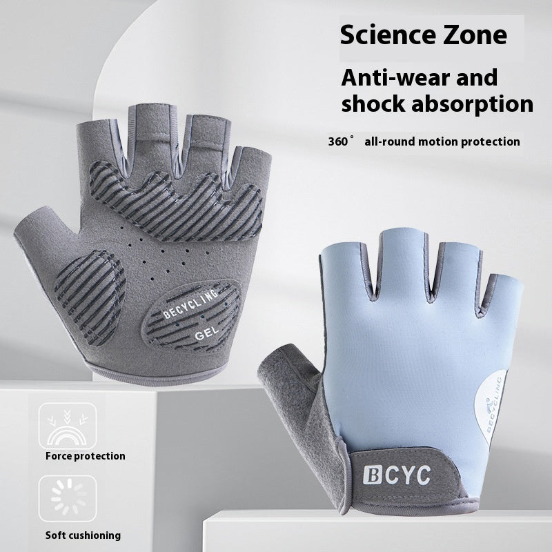 Demi-doigt mince exercice anti-entraînement Gants anti-dérapants