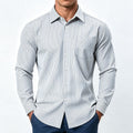 Chemise à laque rayée pour hommes, taille Plus
