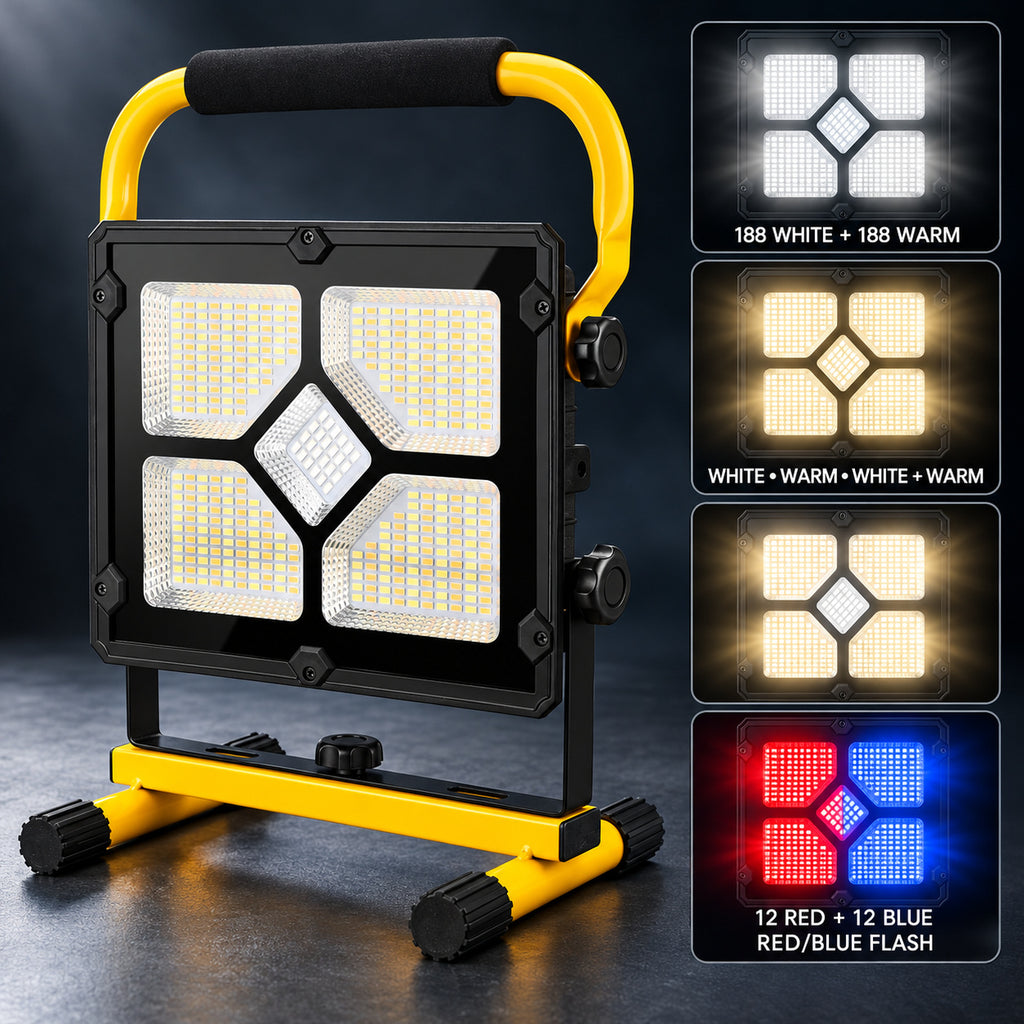 Type d'affichage de batterie rechargeable alimenté par l'énergie solaire C 18650 W878 1 188 LED Light d'inondation 4