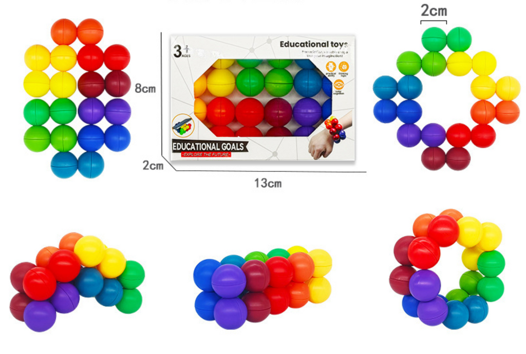 Jouet 3D Stéréoscopique Rubik's Cube Ball anti-stress