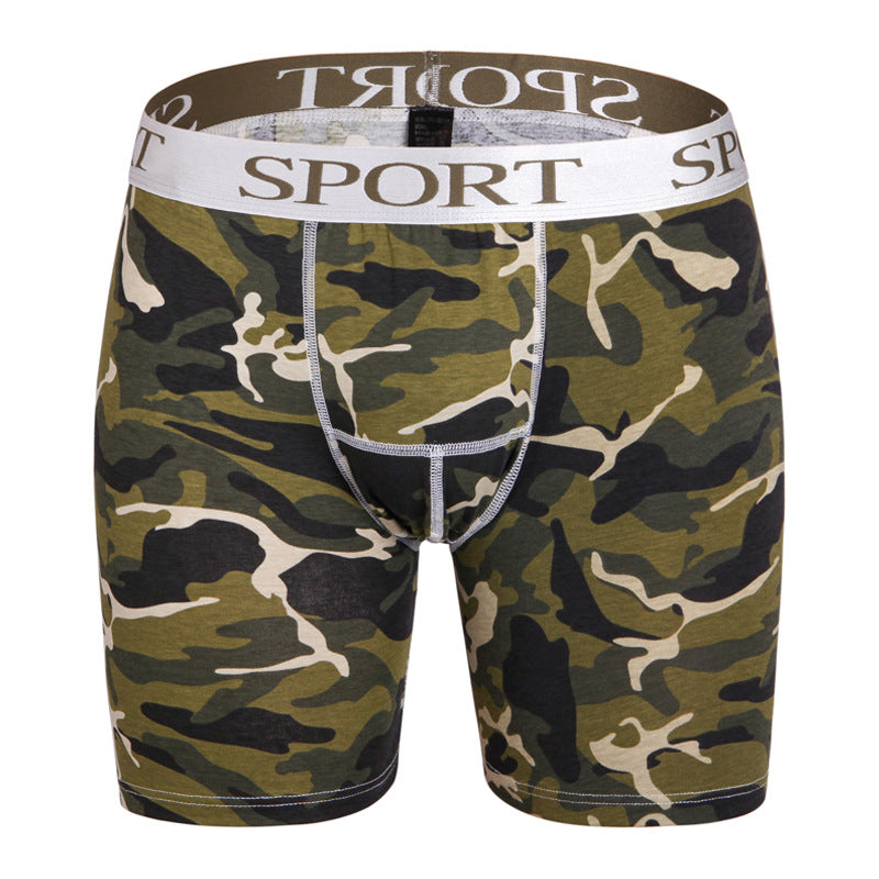 Sous-vêtements en coton pour hommes Camouflage Running Fitness Sports