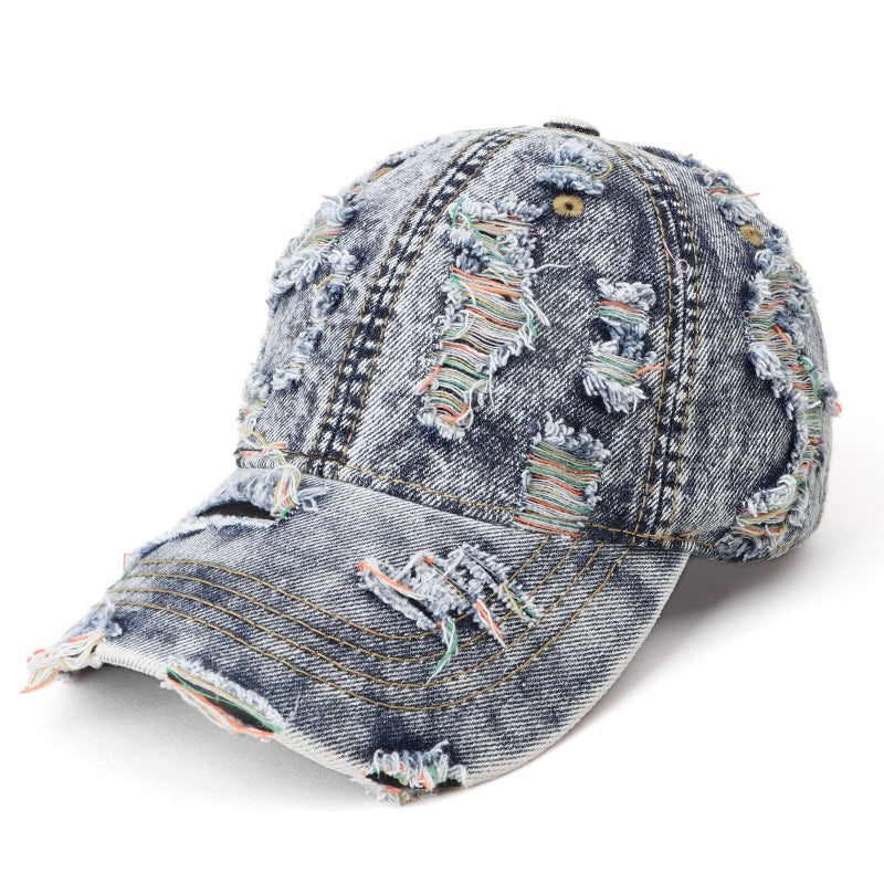 Hommes et femmes Matching Colorful Beveled Trou réglable Courbé Brim Trendy Baseball Ca