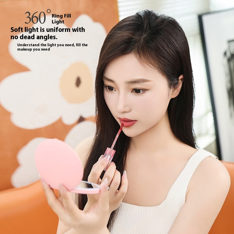 Mini miroir lumineux LED portable